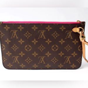 Pochette Only Neverfull Monogram - never used! Pink interior